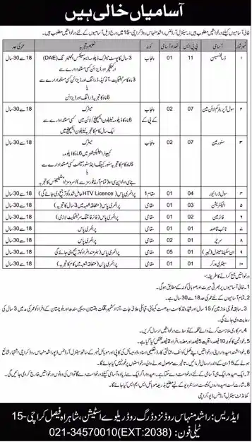 Central Ordnance COD Rashid Minhas Karachi Jobs 2025