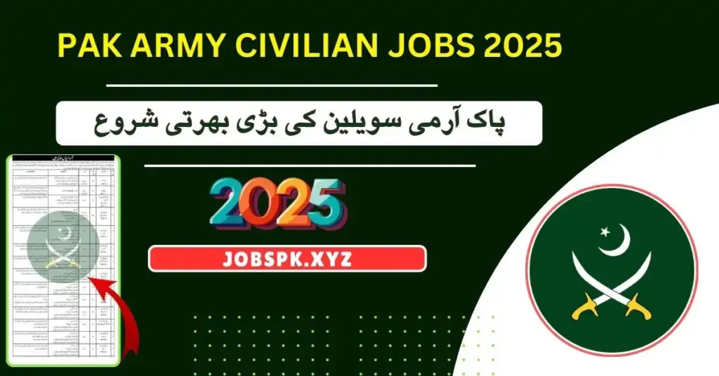 Pak Army Civilian Jobs 2025