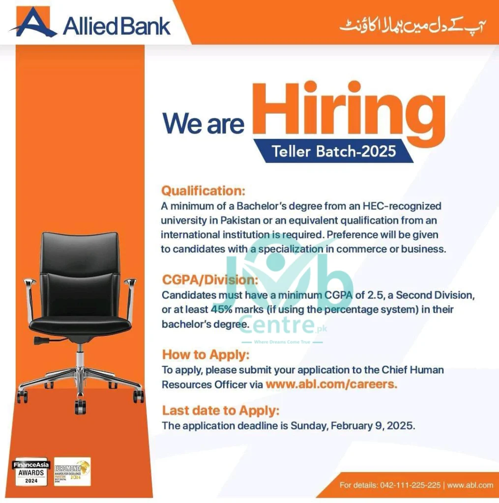 Allied Bank Teller Jobs 2025